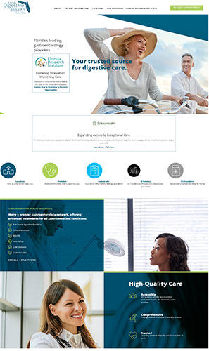 Florida Digestive Health Website Screenshot